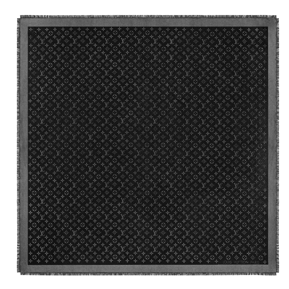 

Louis Vuitton Black Monogram Shine Shawl
