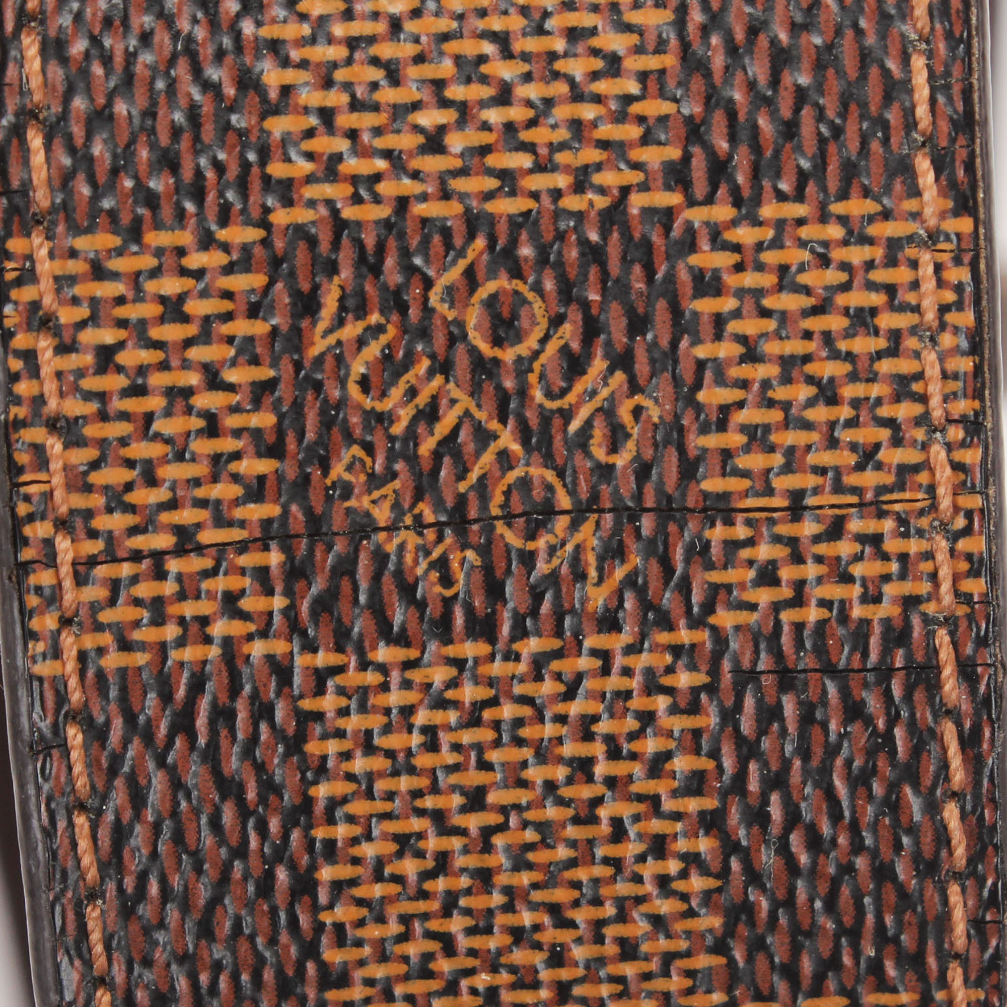 

Louis Vuitton Brown Damier Ebene Canvas Initiales Belt