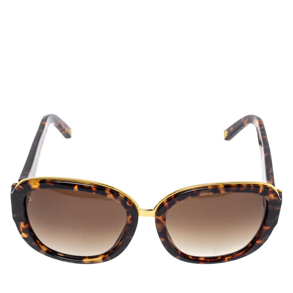 

Louis Vuitton Dark Havana/ Brown Gradient Z0633W Soupcon Oval Sunglasses