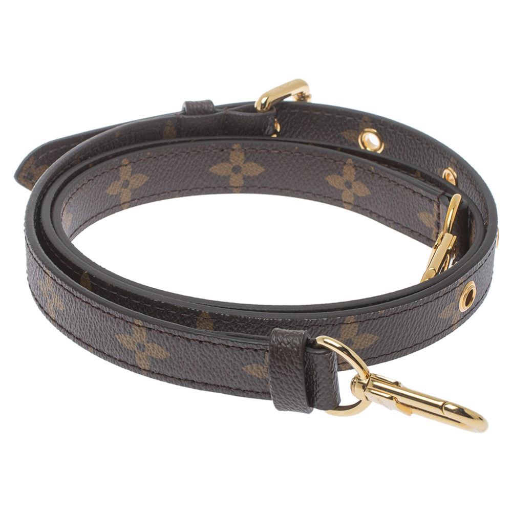 

Louis Vuitton Monogram Canvas Adjustable Shoulder Bag Strap, Brown