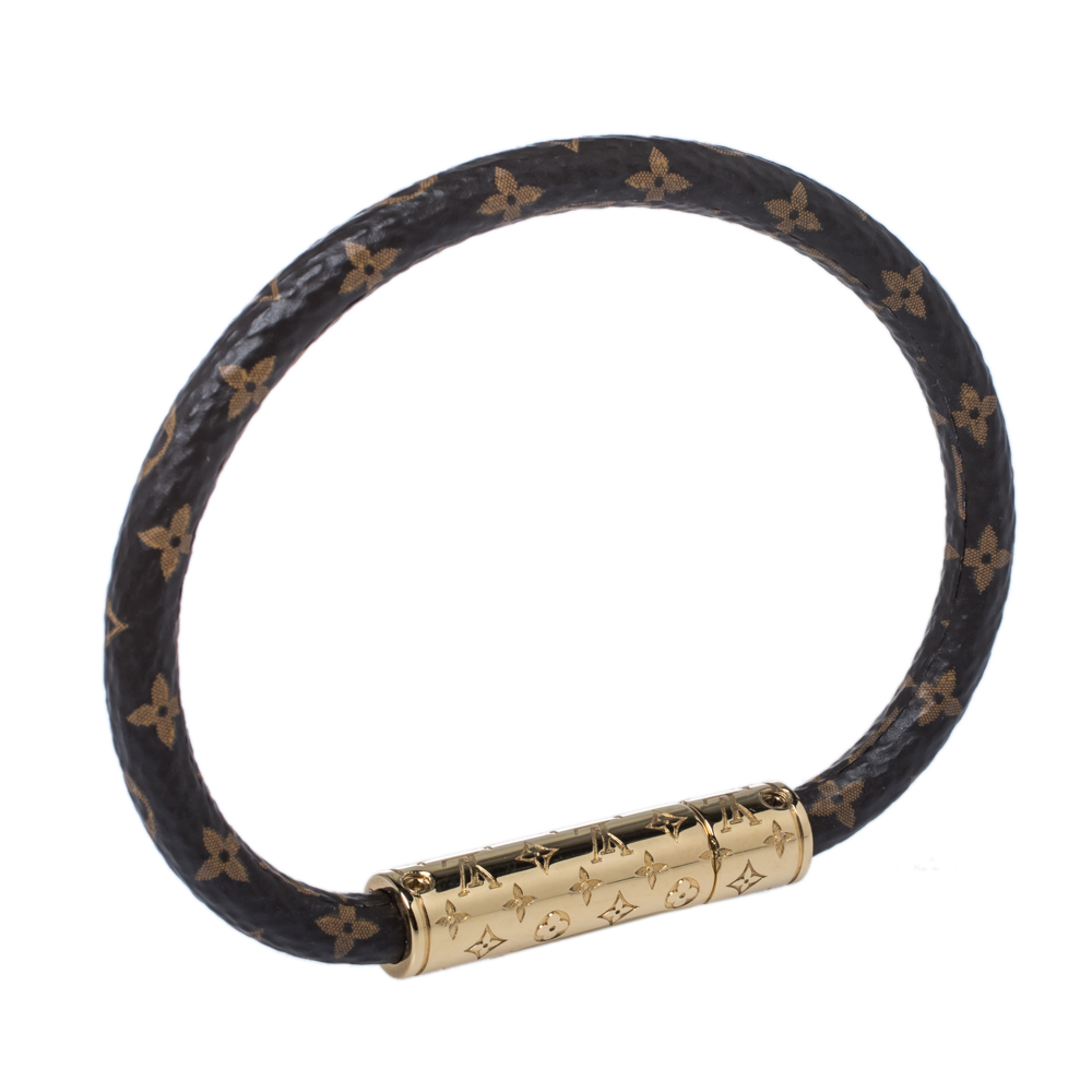 

Louis Vuitton Brown Monogram Canvas Confidential Bracelet