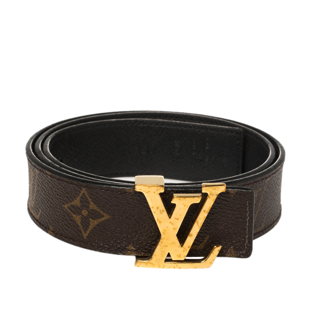 

Louis Vuitton Monogram Canvas Initiales Belt, Brown