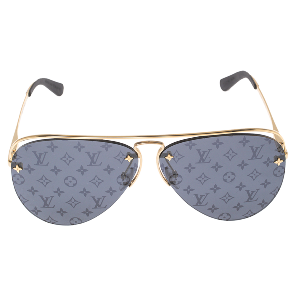 

Louis Vuitton Gold/Grey Z1172W Aviator Sunglasses