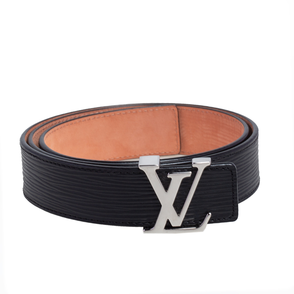 

Louis Vuitton Black Epi Leather LV Initiales Belt