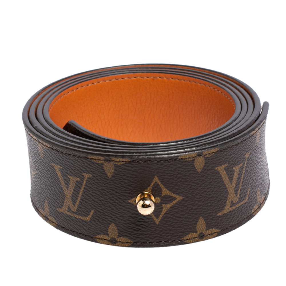 

Louis Vuitton Monogram Canvas Tie The Knot Belt, Brown