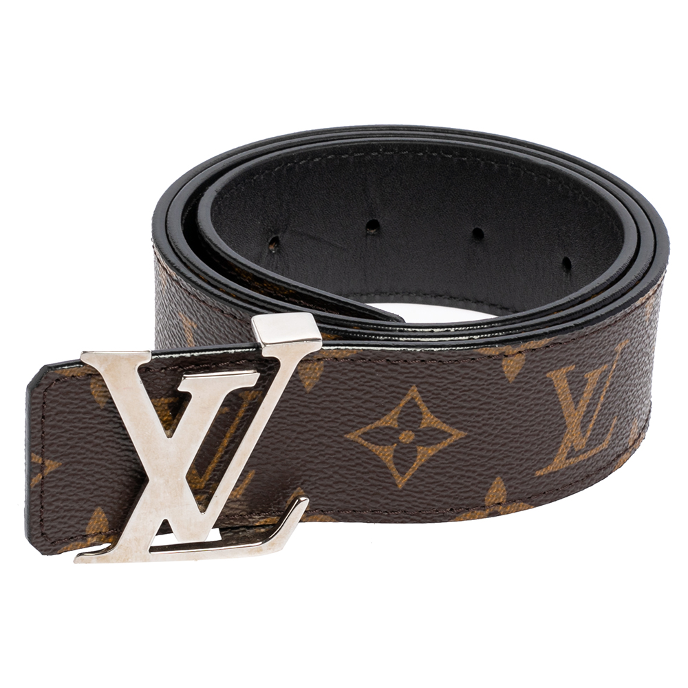 

Louis Vuitton Monogram Canvas LV Initiales Belt, Brown