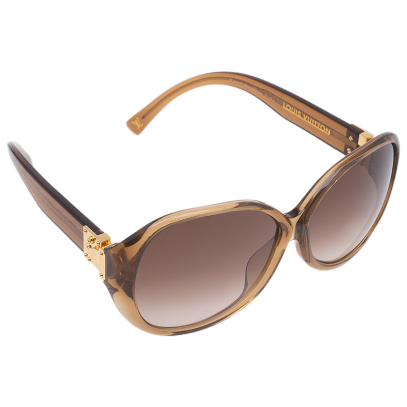 Buy Louis Vuitton Brown Soupcon Oversized Round Sunglasses 49071 at best price | TLC