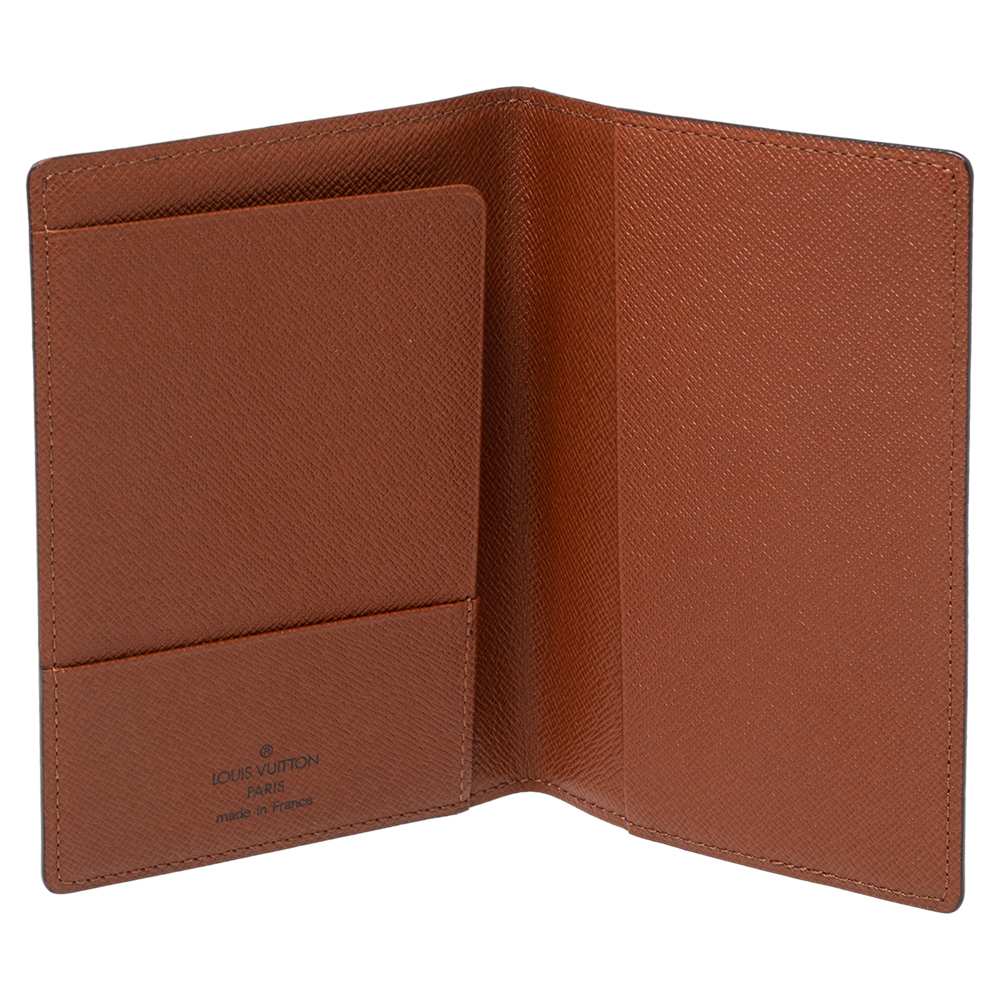 

Louis Vuitton Monogram Canvas Passport Cover, Brown