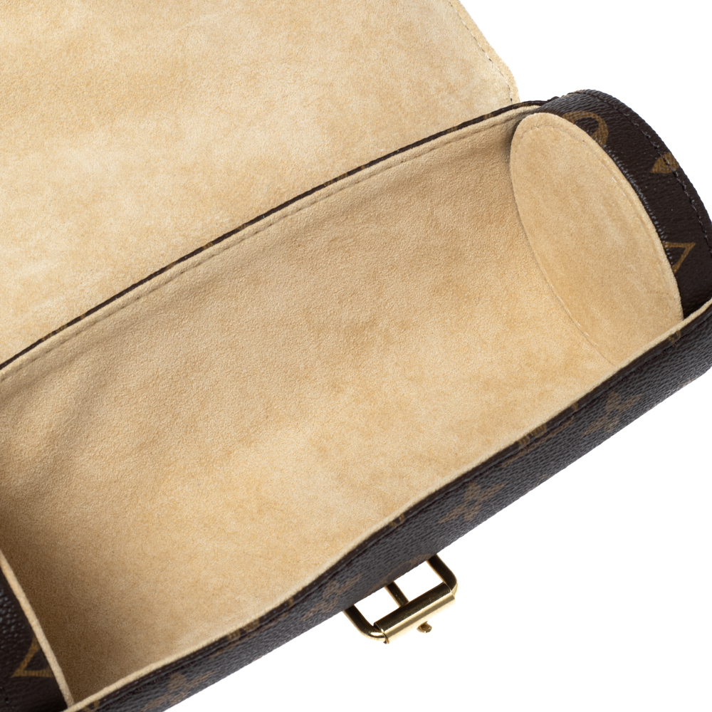 

Louis Vuitton Monogram Canvas 3 Watch Case, Brown
