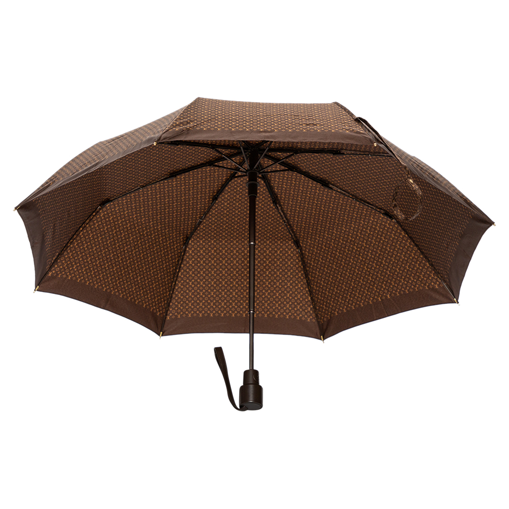 

Louis Vuitton Monogram Nylon Ondees Compact Umbrella, Brown