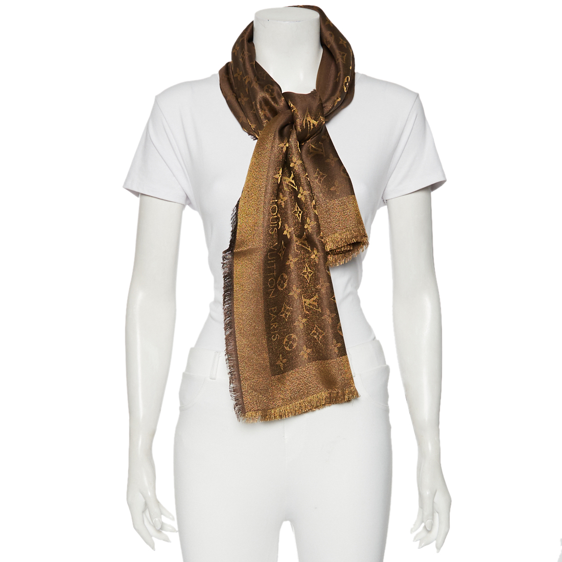 

Louis Vuitton Brown Monogram Shine Shawl