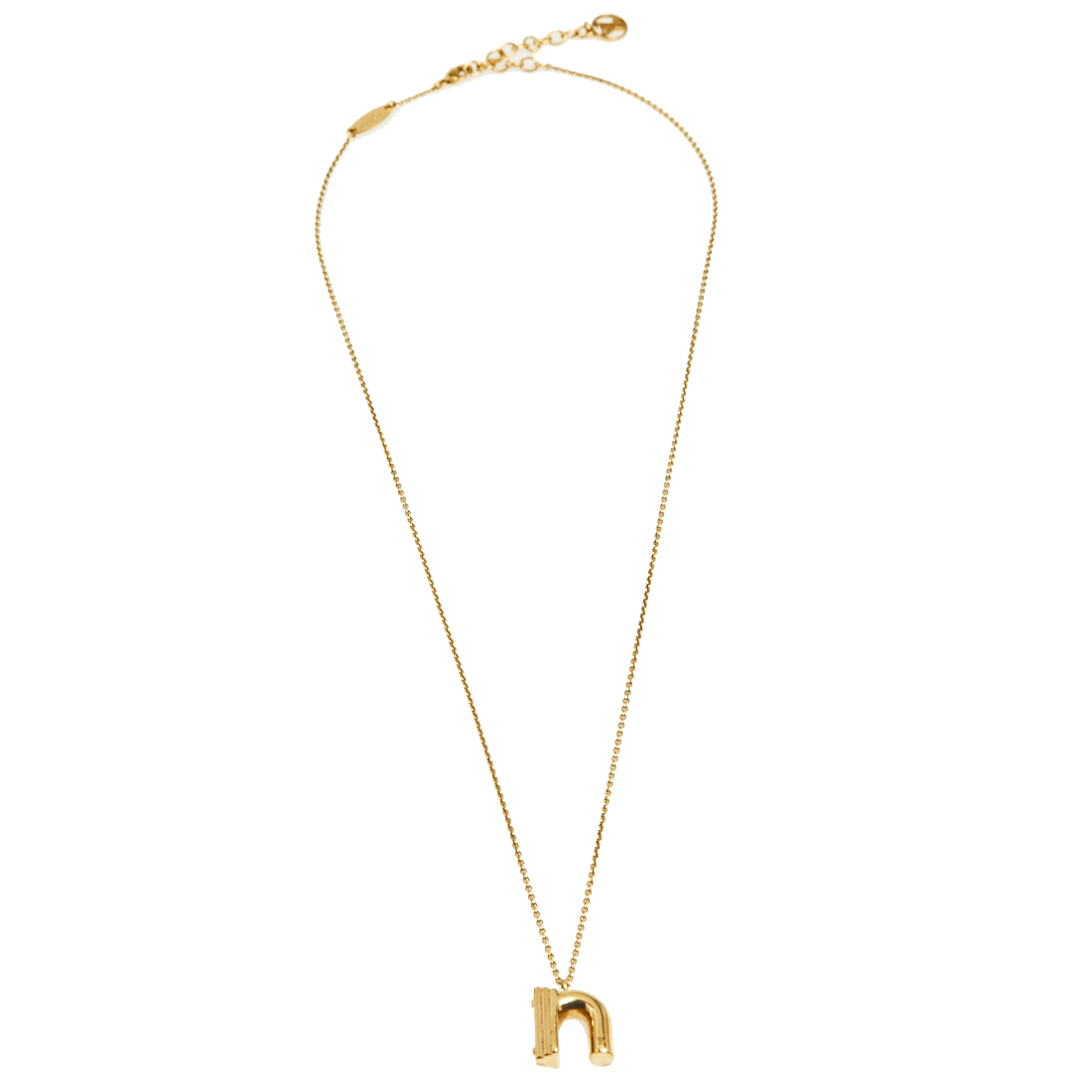 

Louis Vuitton LV & Me Gold Tone Letter N Pendant Necklace