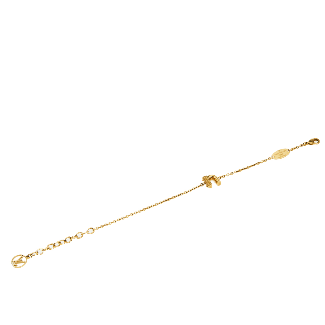 

Louis Vuitton LV & Me Gold Tone Letter N Charm Bracelet