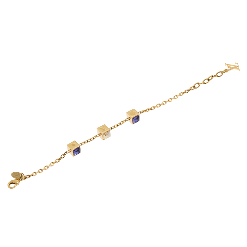 

Louis Vuitton Gamble Gold Tone Bracelet