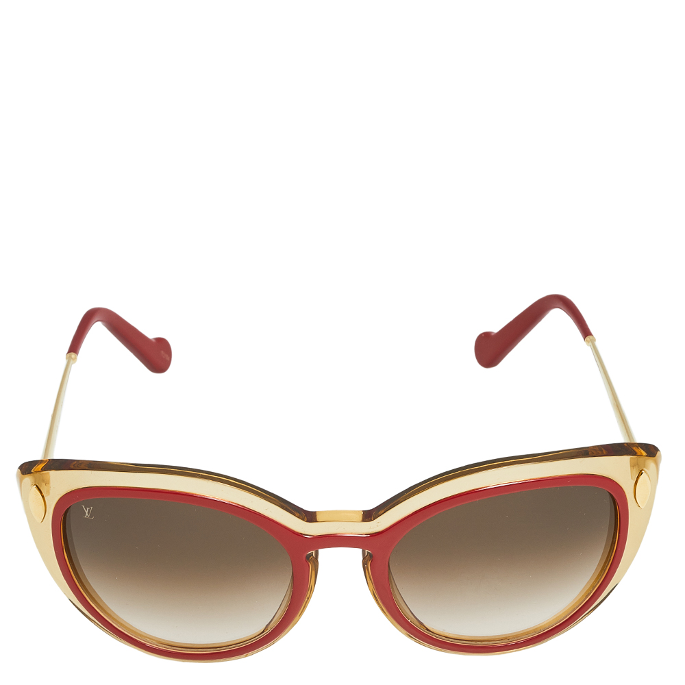 

Louis Vuitton Red/ Brown Gradient Willow Cat-Eye Sunglasses