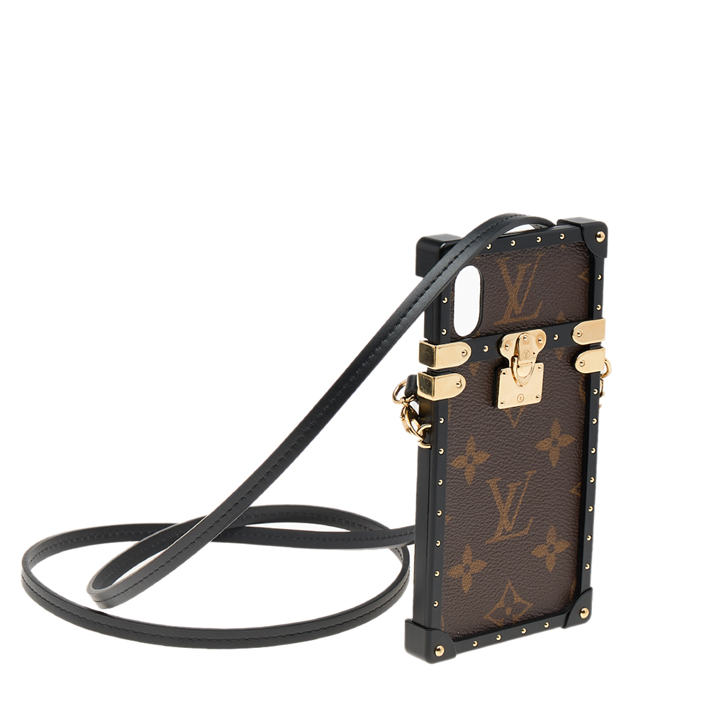 

Louis Vuitton Monogram Canvas Eye-Trunk iPhone X Case, Brown