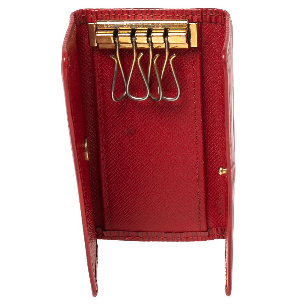 

Louis Vuitton Red Epi Leather 4 Key Holder