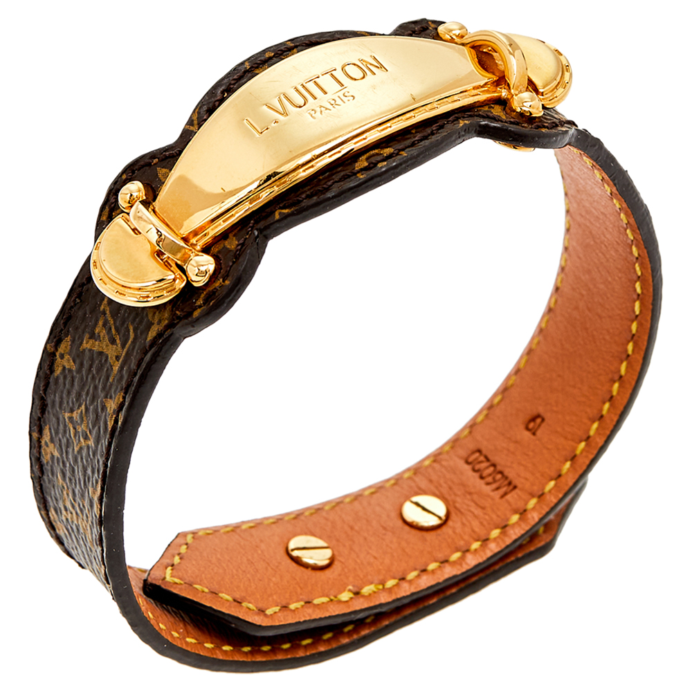 

Louis Vuitton Brown Monogram Canvas Handle It Nano Bracelet 19