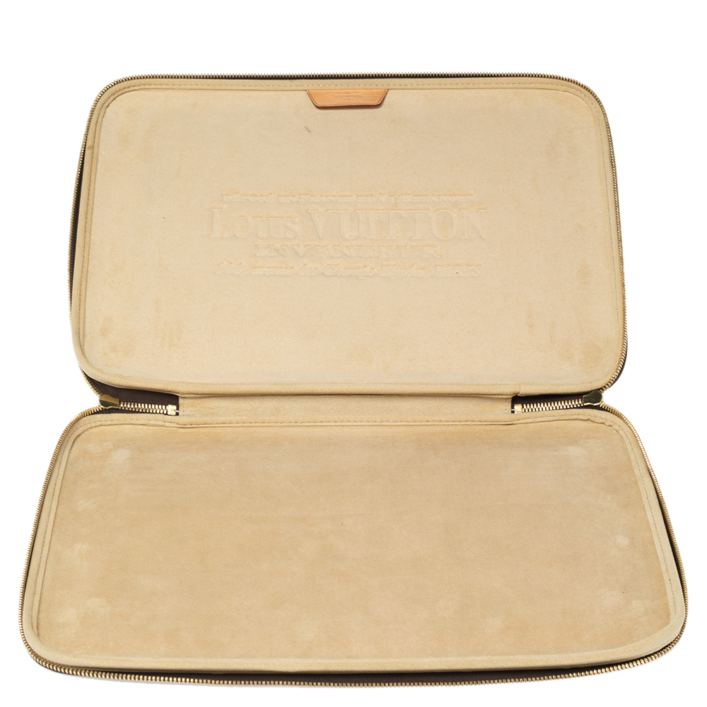 

Louis Vuitton Monogram Canvas Laptop Case, Brown