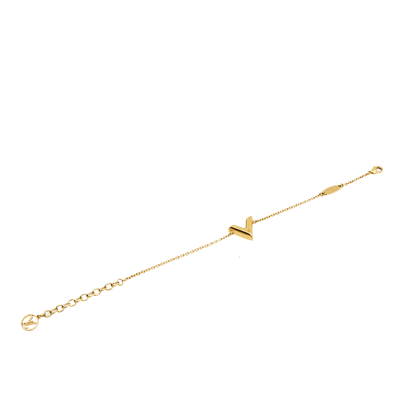 

Louis Vuitton Essential V Gold Tone Bracelet