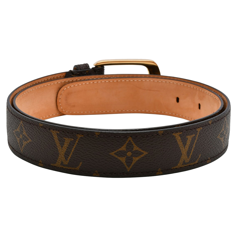 

Louis Vuitton Ellipse Monogram Canvas Belt, Brown