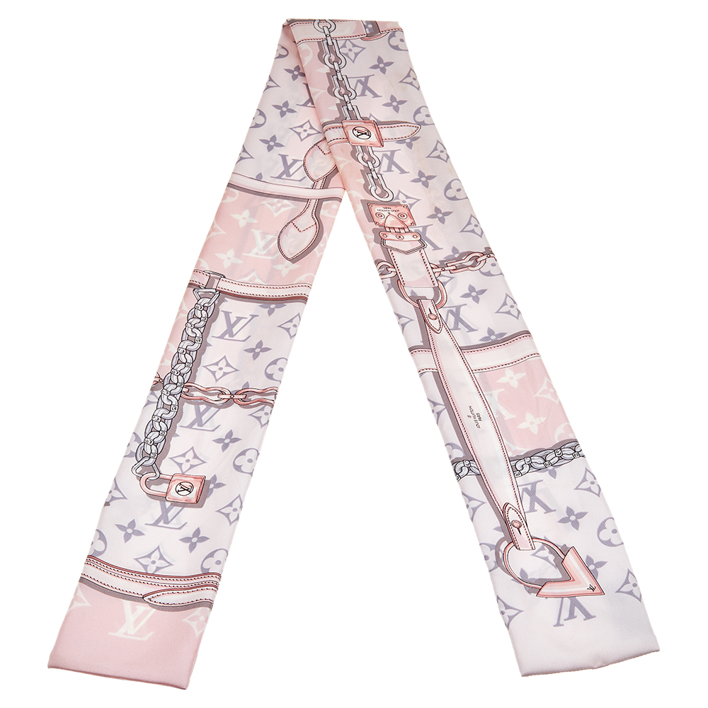 

Louis Vuitton Pink Monogram Confidential Silk Bandeau