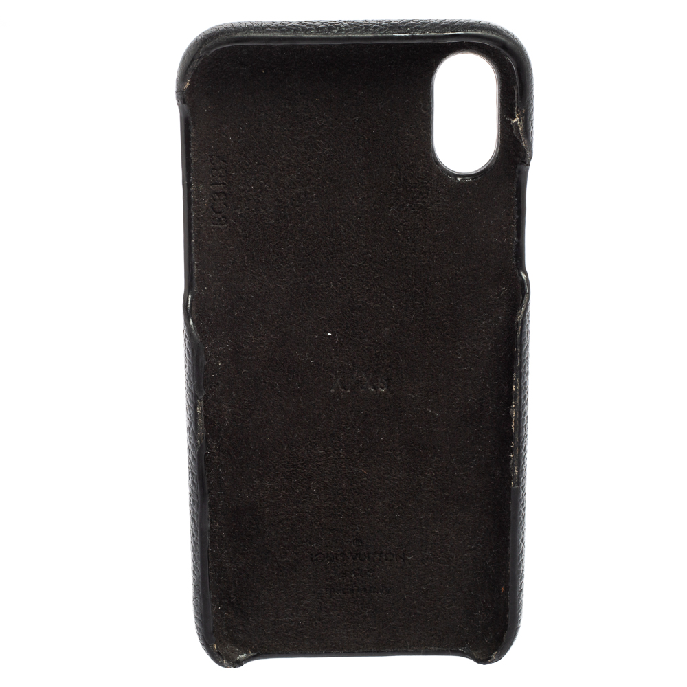 

Louis Vuitton Black Leather and Monogram Canvas Bumper iPhone X/XS Cover