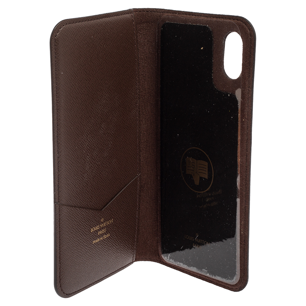 

Louis Vuitton Monogram Canvas iPhone  Max Folio, Brown