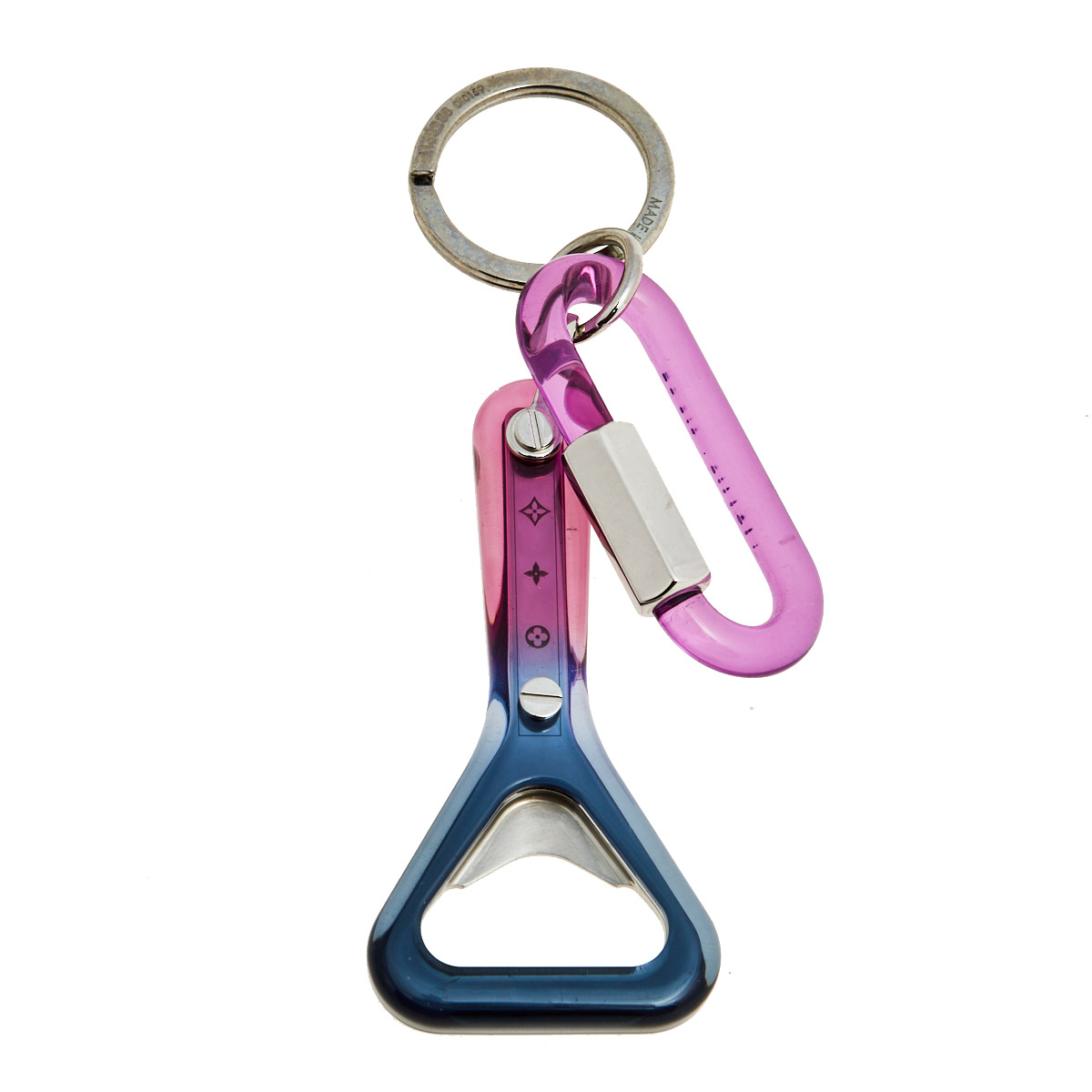 

Louis Vuitton Purple Prism Bottle Opener/Keyring, Pink