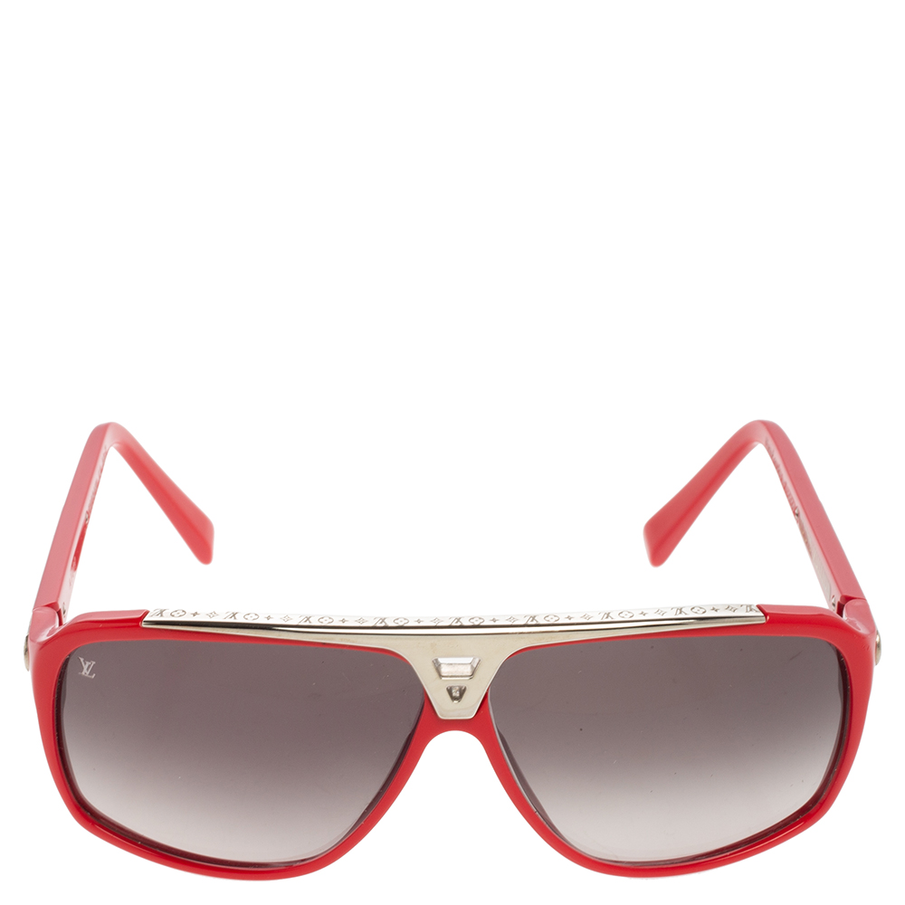 

Louis Vuitton Red/Black Gradient Z0286W Evidence Sunglasses