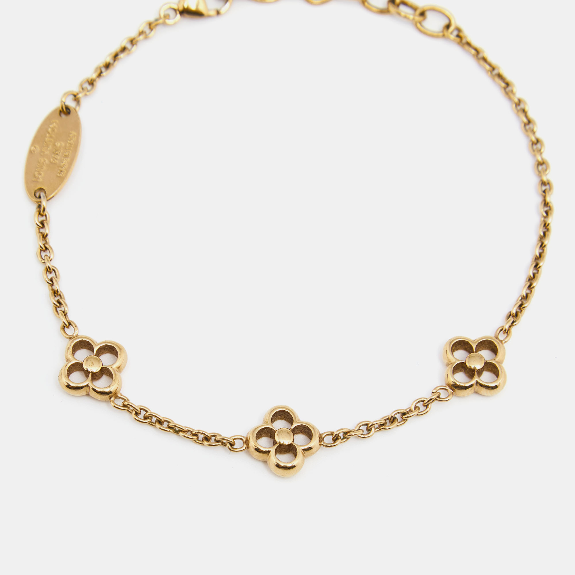 

Louis Vuitton Full Flower Gold Tone Bracelet