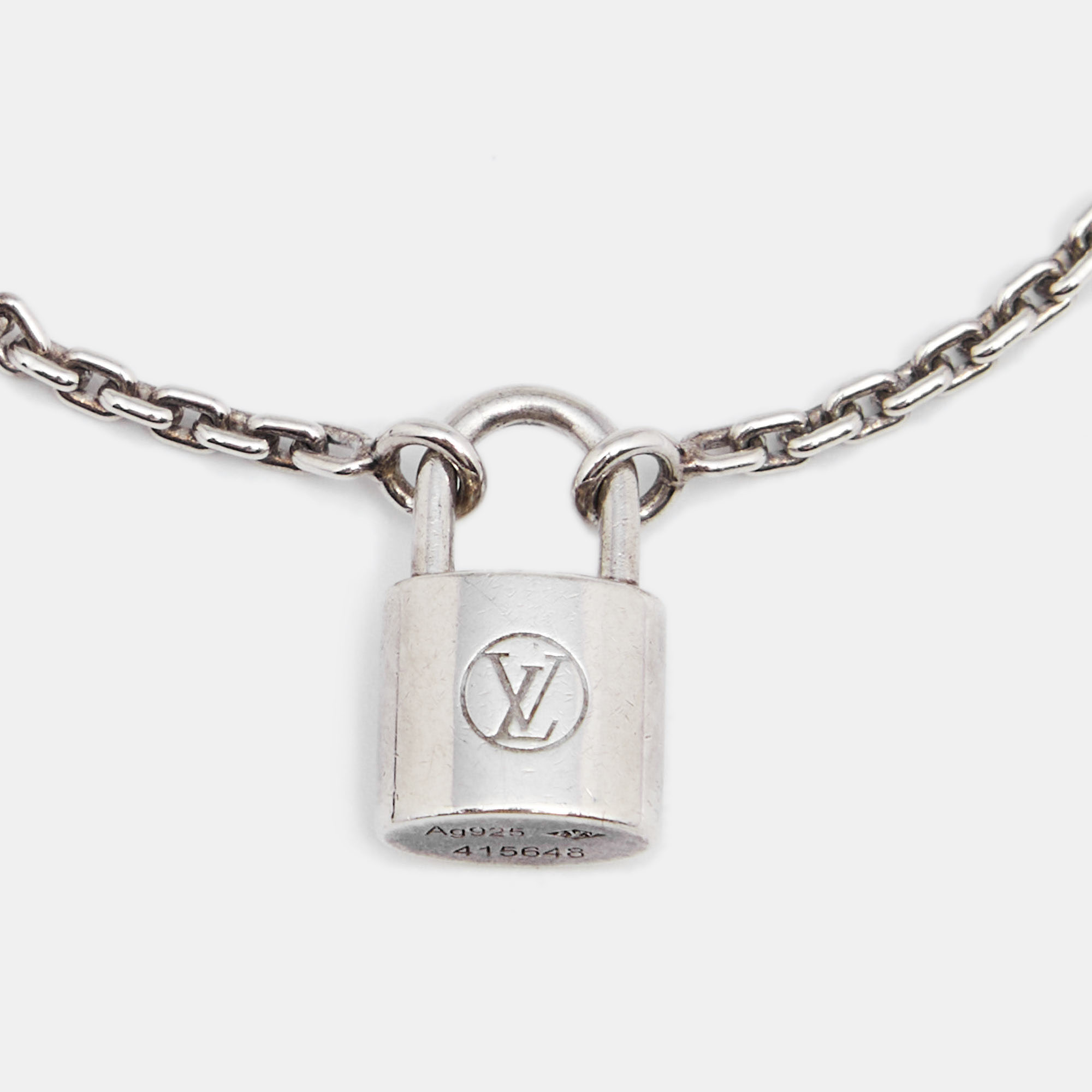 

Louis Vuitton Sterling Silver Lockit Bracelet