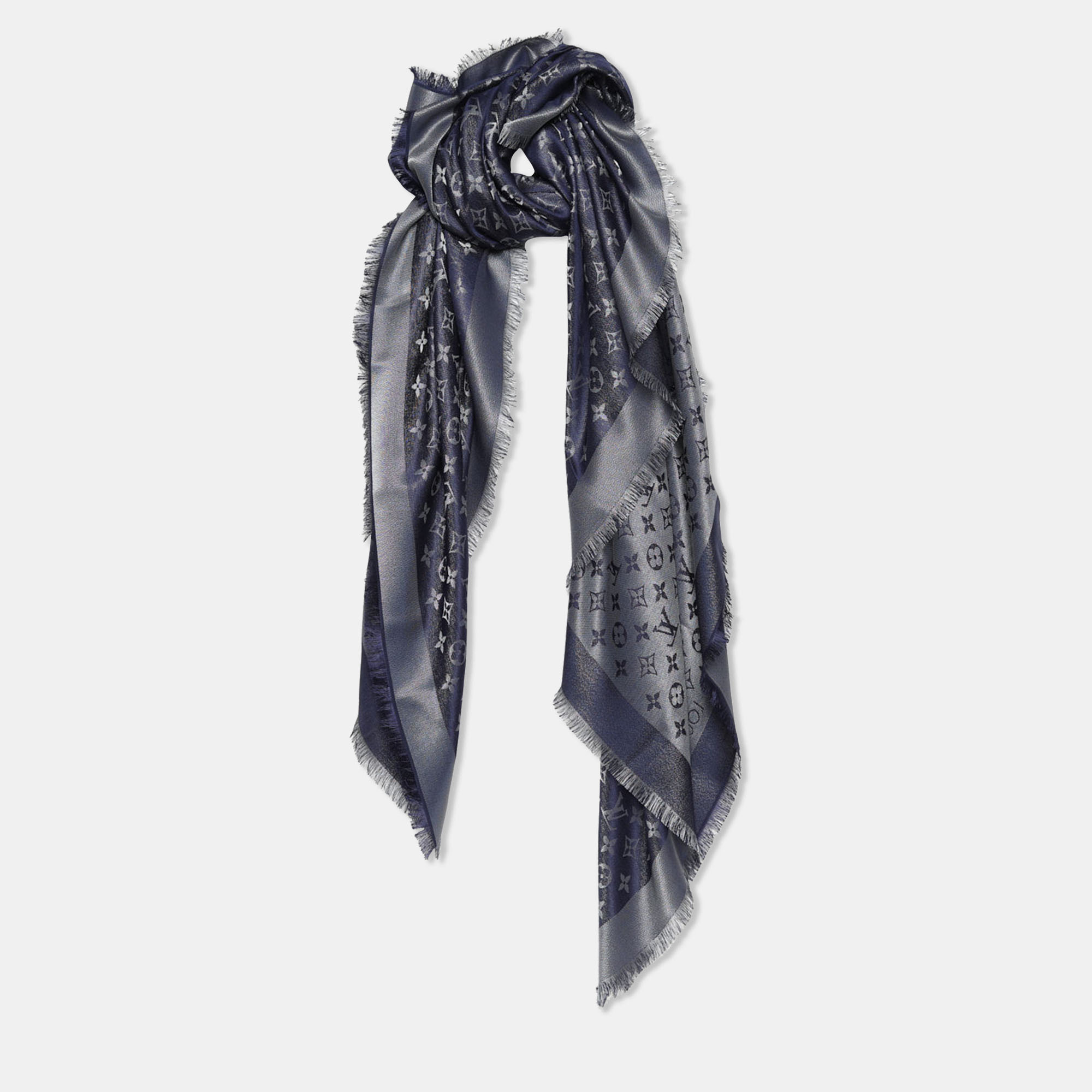 

Louis Vuitton Midnight Blue Monogram Shine Shawl