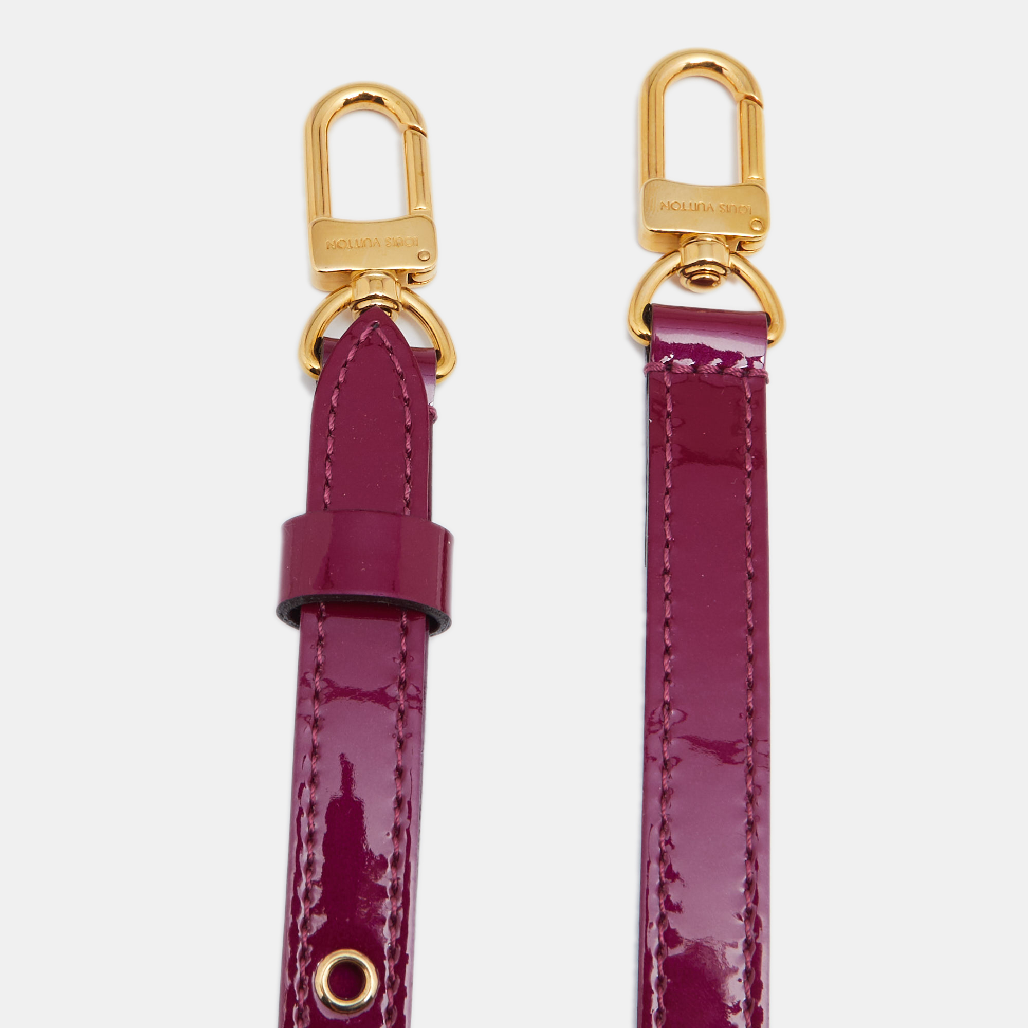 

Louis Vuitton Amethyste Patent Leather Adjustable Bag Shoulder Strap, Purple