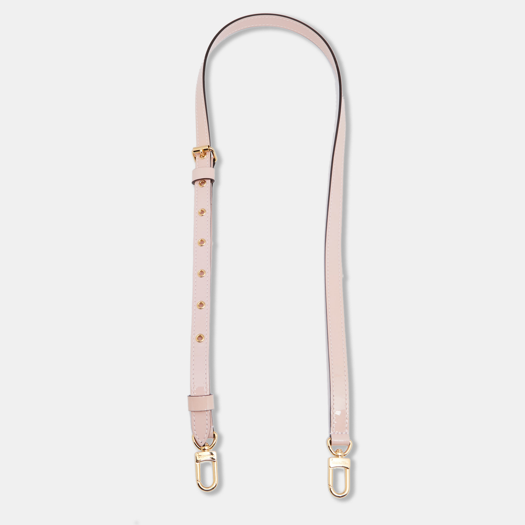 Pre-owned Louis Vuitton Rose Ballerine Patent Leather Adjustable Shoulder  Bag Strap In Pink
