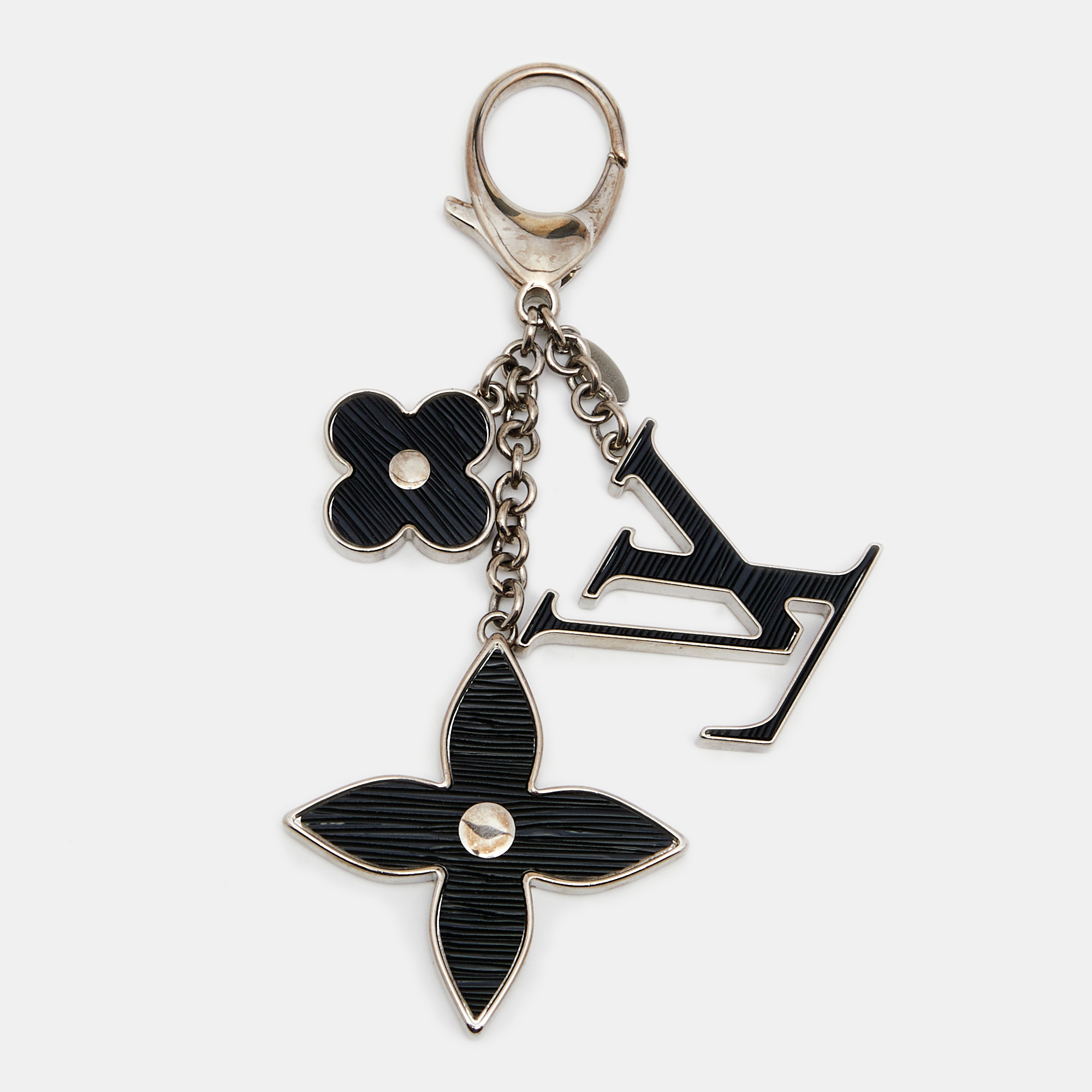 

Louis Vuitton Fleur D' Epi Black Resin Bag Charm Key Holder