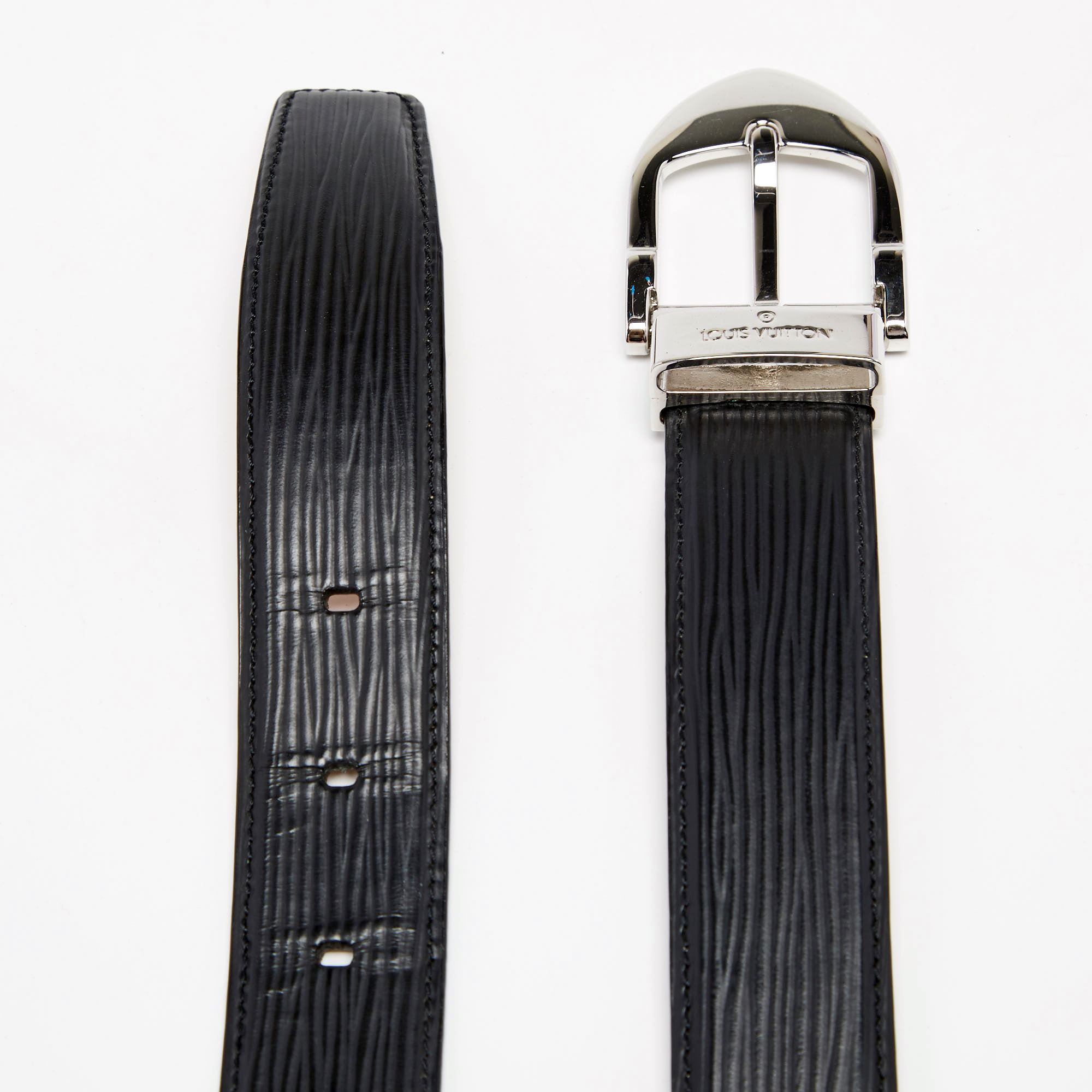 

Louis Vuitton Black Epi Leather Ceinture Belt