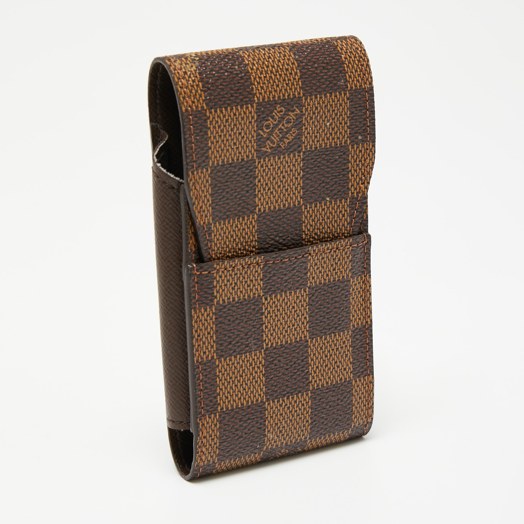 

Louis Vuitton Damier Ebene Canvas Cigarette Case, Brown