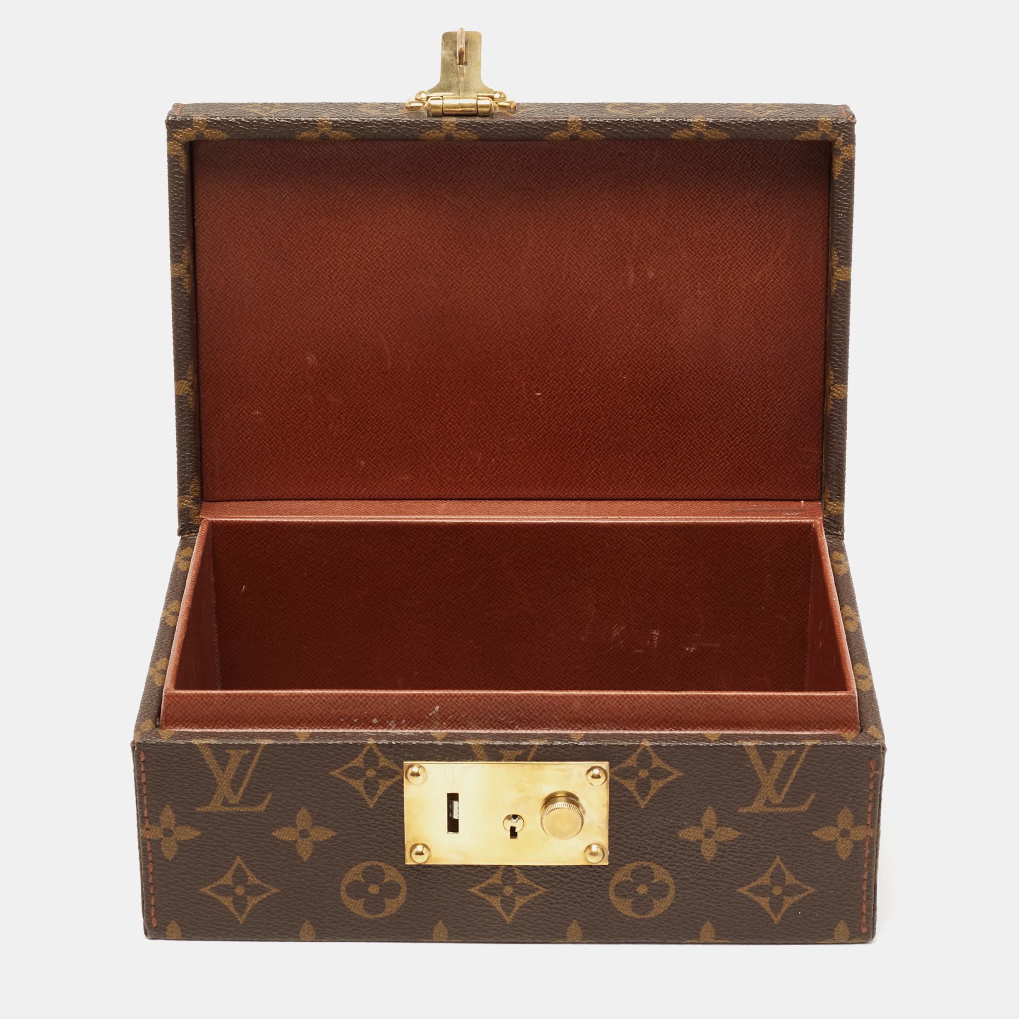 

Louis Vuitton Monogram Canvas Boite A Tout Jewelry Case, Brown