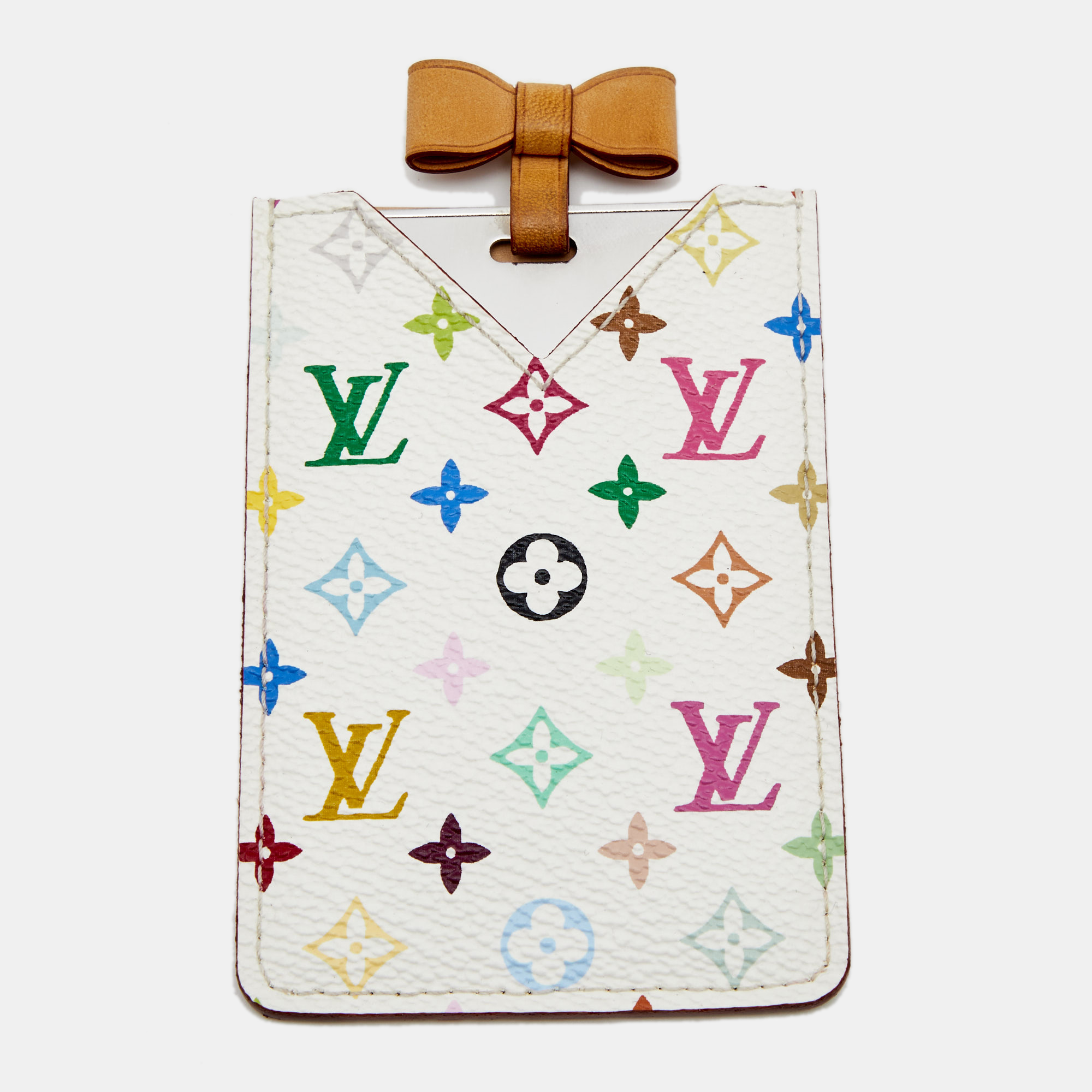 

Louis Vuitton White Multicolore Monogram Canvas Etui Miroir Mirror Case