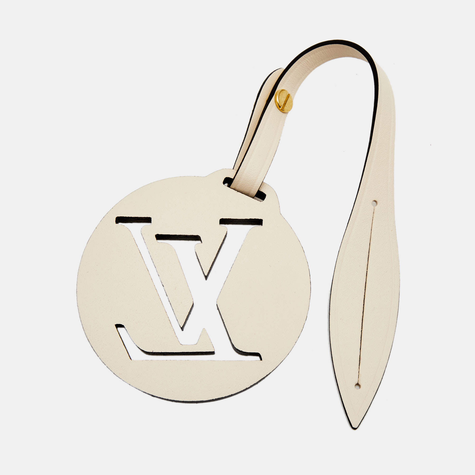 

Louis Vuitton Beige Leather Round Bag Charm