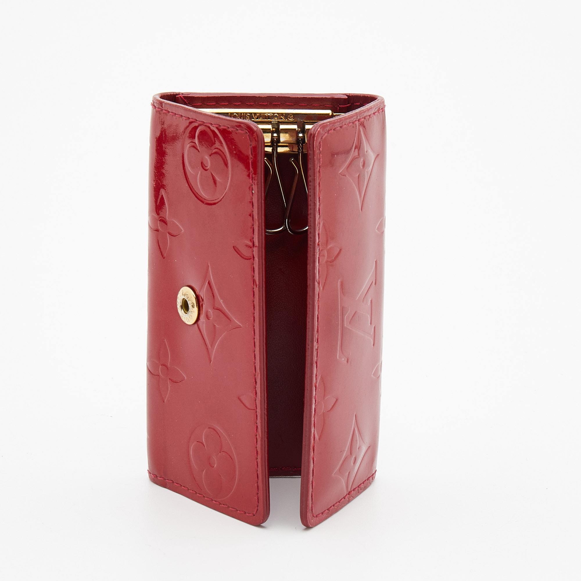 

Louis Vuitton Pomme D’amour Monogram Vernis Key Holder, Red