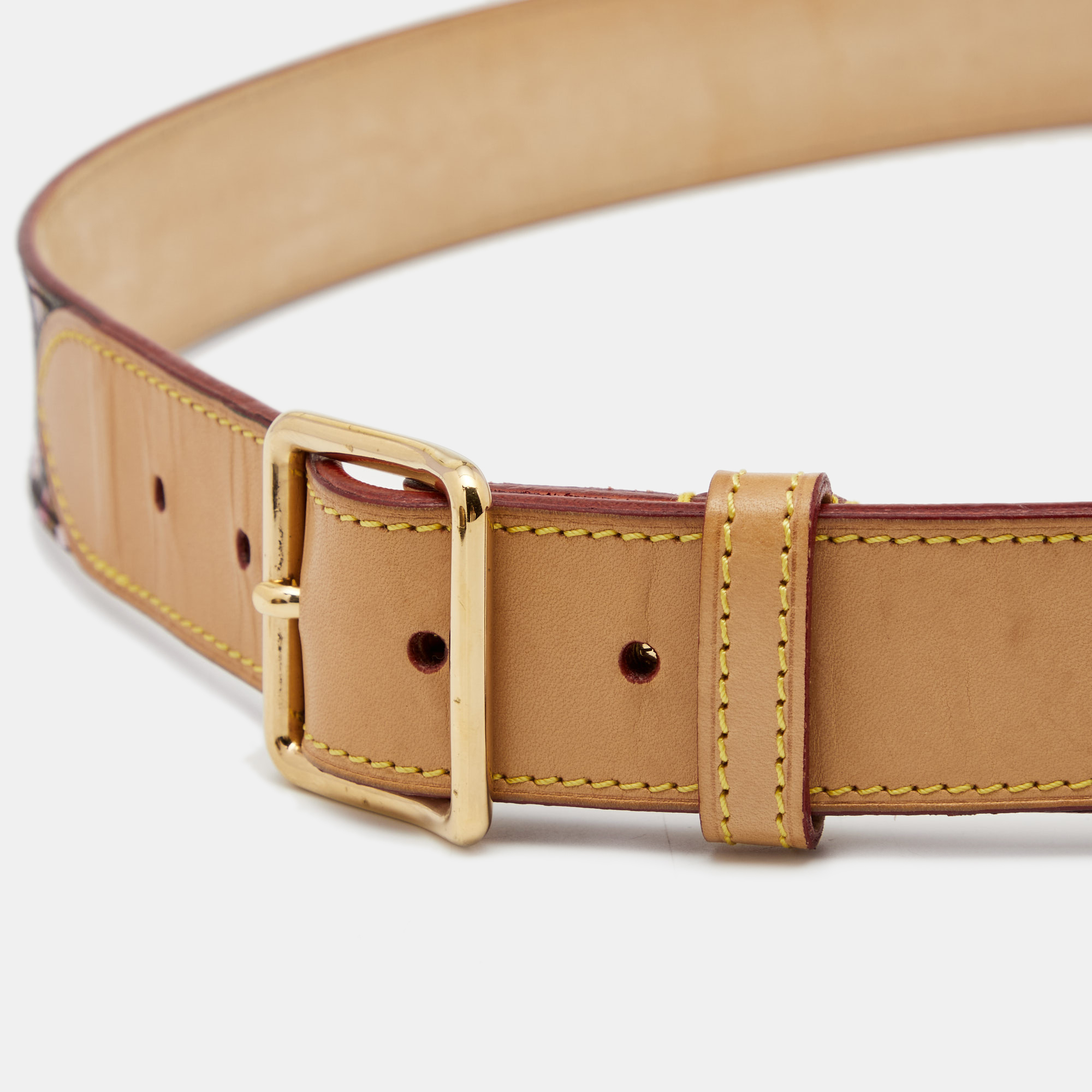 

Louis Vuitton Monogram Watercolor Aquarelle Belt, Brown