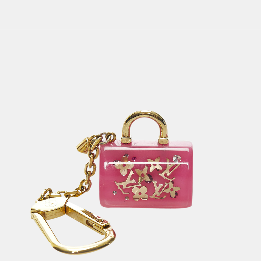 

Louis Vuitton Gold/Pink Speedy Bag Charm Key Chain