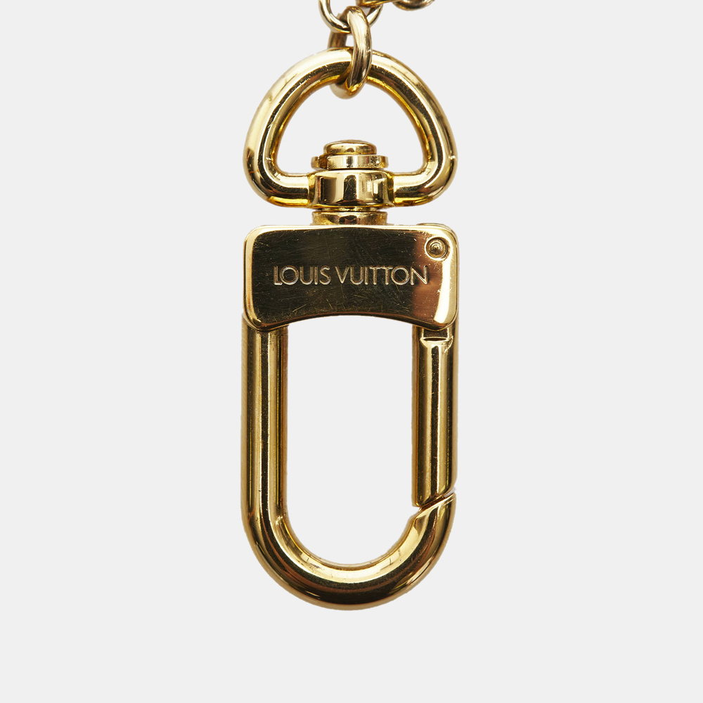 

Louis Vuitton Gold Monogram Charm Key Chain