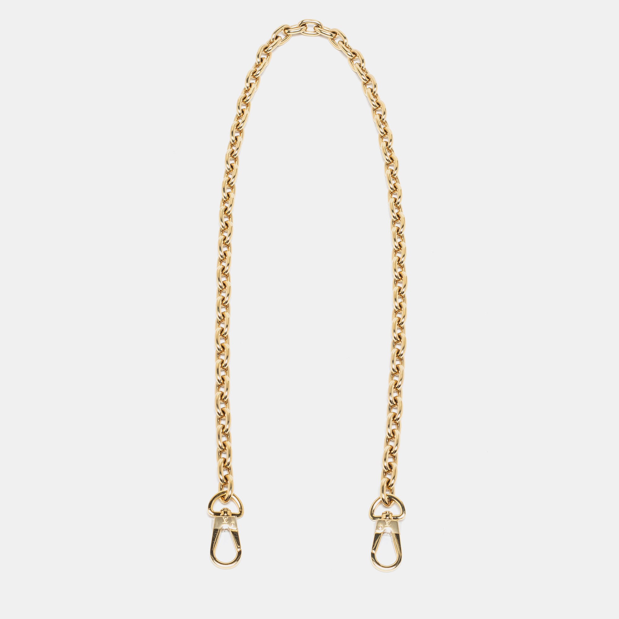 55 inch lv purse chain gold