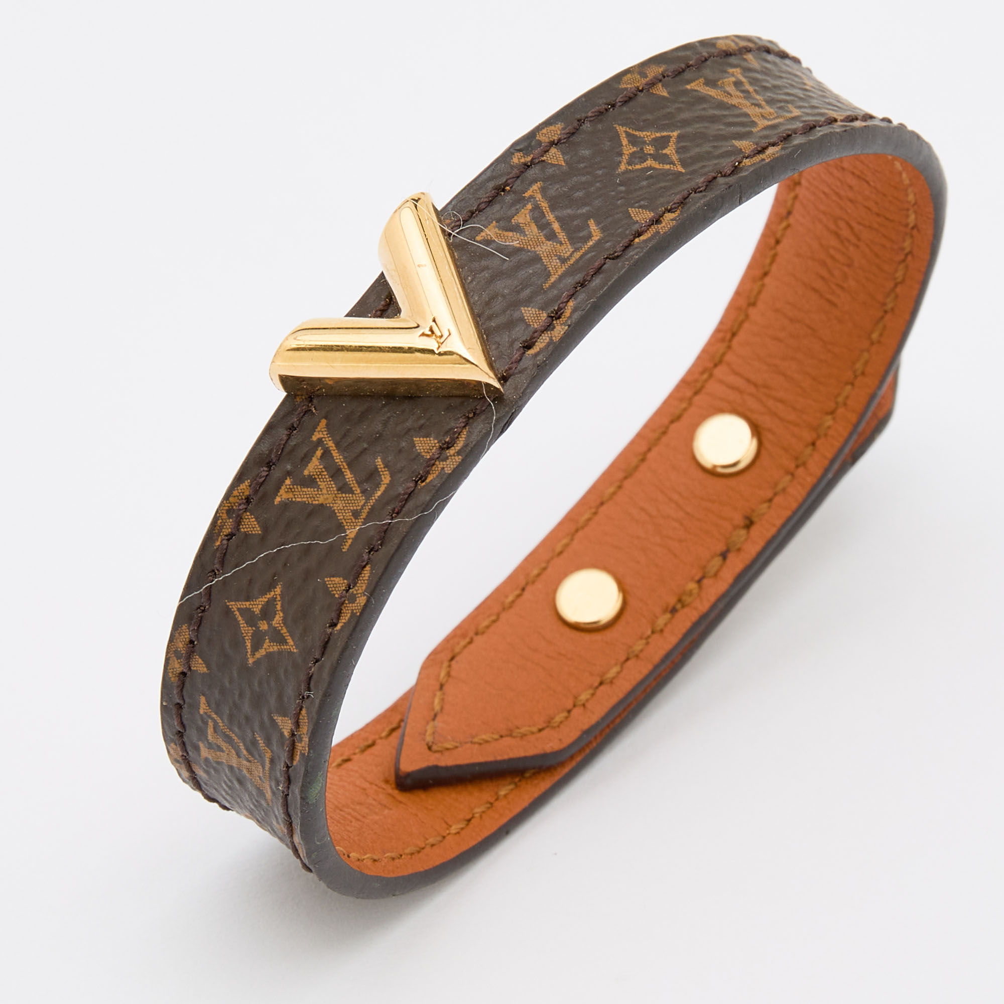 

Louis Vuitton Brown Monogram Canvas Essential V Bracelet
