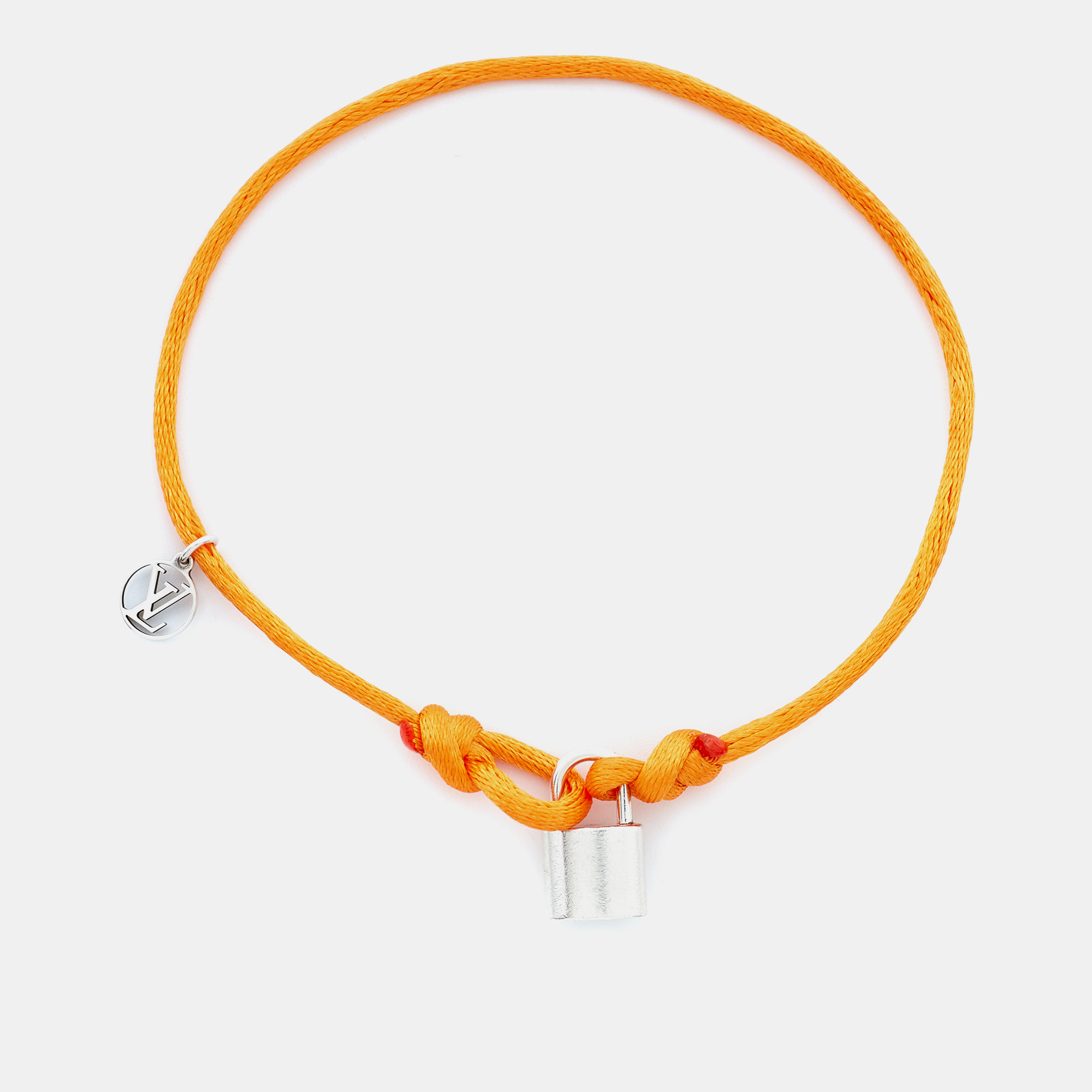 

Louis Vuitton x Unicef Sterling Silver Lockit Bracelet, Orange