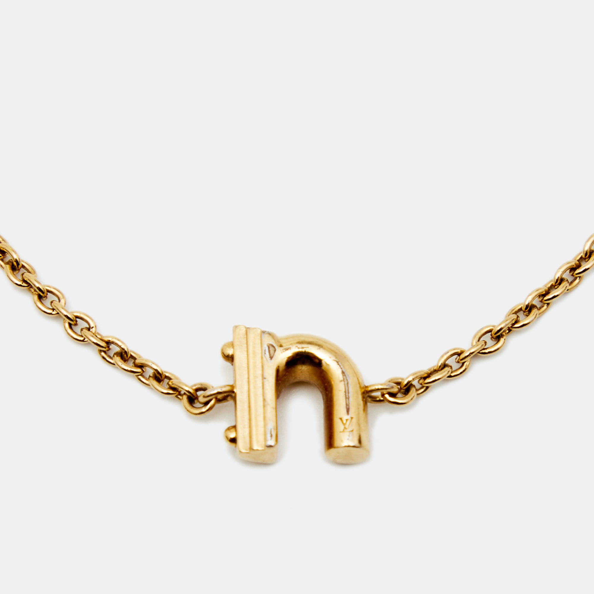 

Louis Vuitton Gold Tone LV & Me Letter N Bracelet