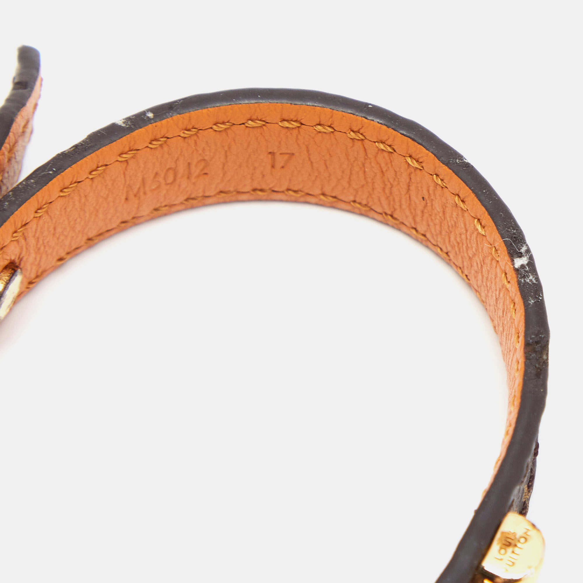 

Louis Vuitton Brown Monogram Essential V Bracelet 17